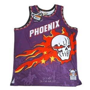 BRAND X HOT IN THE VALLEY BASKETBALL PHOENIX JERSEY Sz 2X NWT Booker Style Suns
